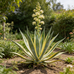 Agave d'Amérique panaché 30/40cm Pot 10L - Agave americana Variegata