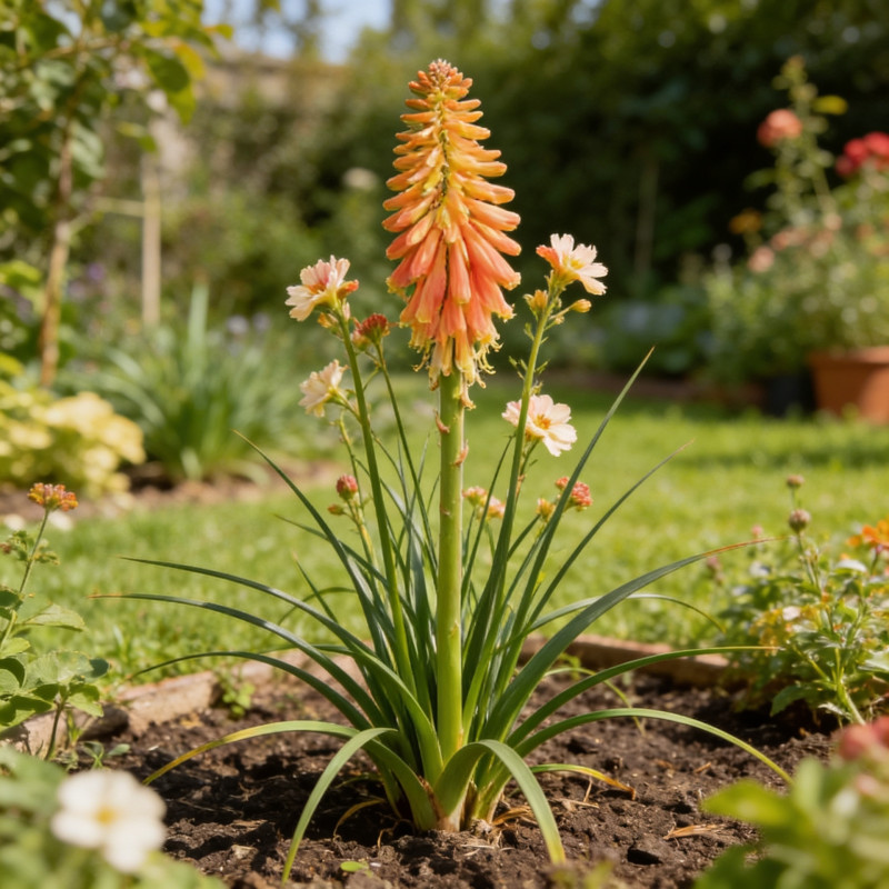 Tison de Satan Papaya Popsicle Pot 2L 20/30cm - Kniphofia Papaya Popsicle