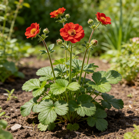 Benoîte Scarlet Tempest Pot 2L 15cm - Geum Scarlet Tempest
