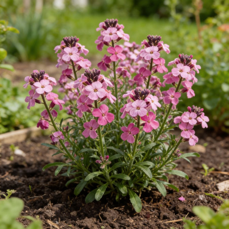 Giroflée arbustive Bowles Mauve Pot 2L 15cm - Erysimum linifolium Bowles Mauve