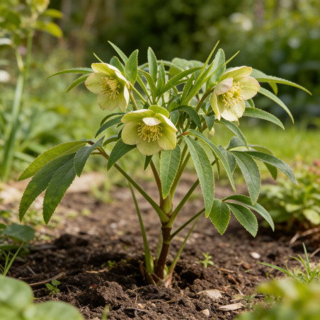 Hellébore foetidus 20cm Godet 9cm - Helleborus