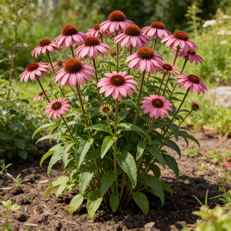 Échinacée purpurea Powwow Wild Berry 20cm Godet 9cm - Echinacea