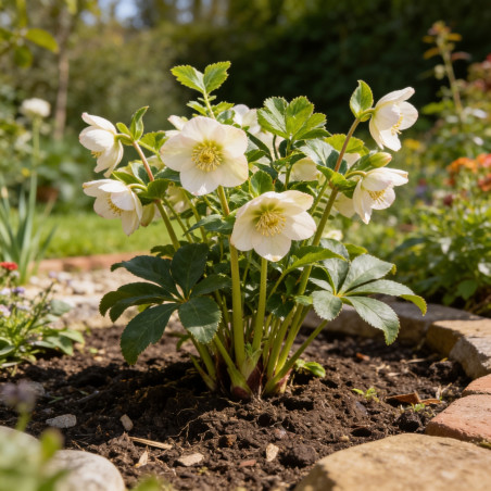 Benoîte chiloense Mrs Bradshaw 20cm Godet 9cm - Geum