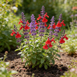 Sauge microphylla Royal Bumble 20cm Godet 9cm - Salvia