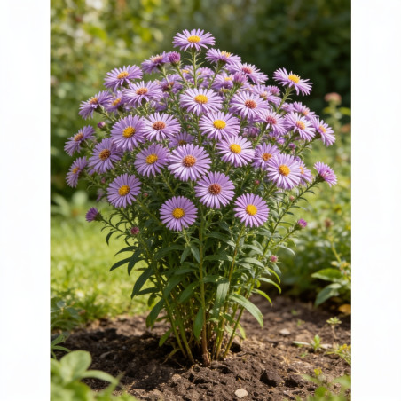 Aster novae-angliae Andenken An Alma Pötschke 20cm Godet 9cm - Aster