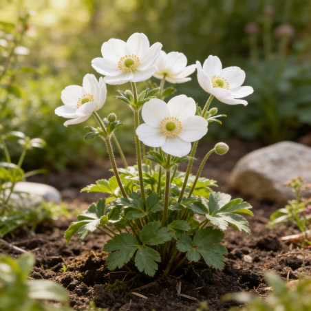 Anémone Wild Swan 20cm Godet 9cm - Anemone