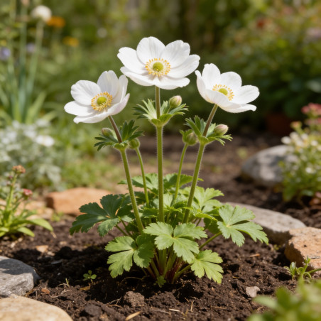 Anémone Dreaming Swan 20cm Godet 9cm - Anemone