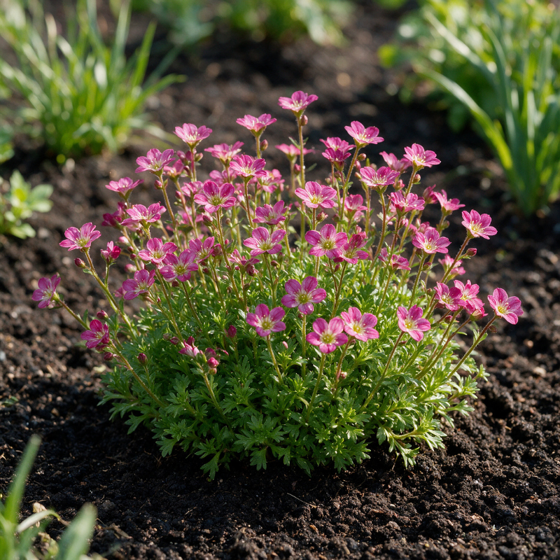Saxifrage arendsii Purpurea 20cm Godet 9cm - Saxifrago