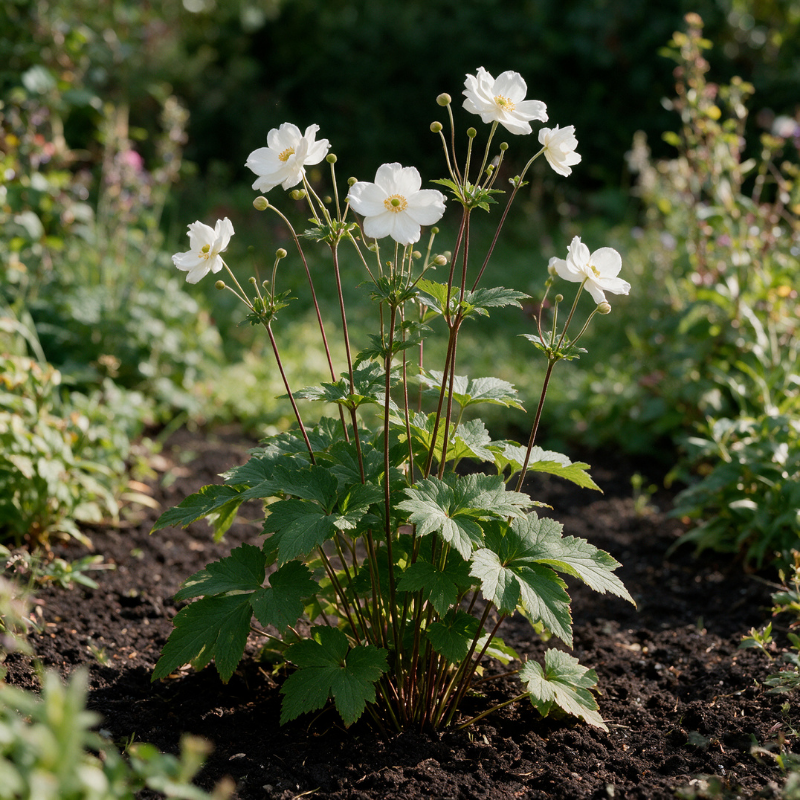 Anémone xhybrida Honorine Jobert 20cm Godet 9cm - Anemone