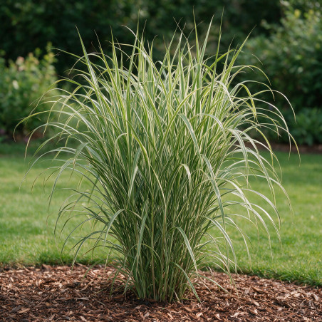 Roseau de Chine ‘Cosmopolitan’ - Miscanthus sinensis ‘Cosmopolitan’ pot 7,5L