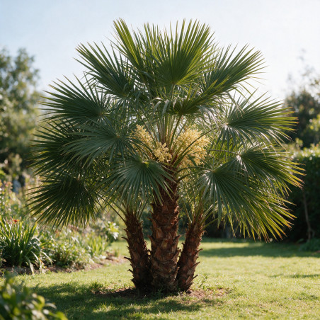 Palmier chanvre - Trachycarpus fortunei Multitroncs 190/210cm Pot 70L