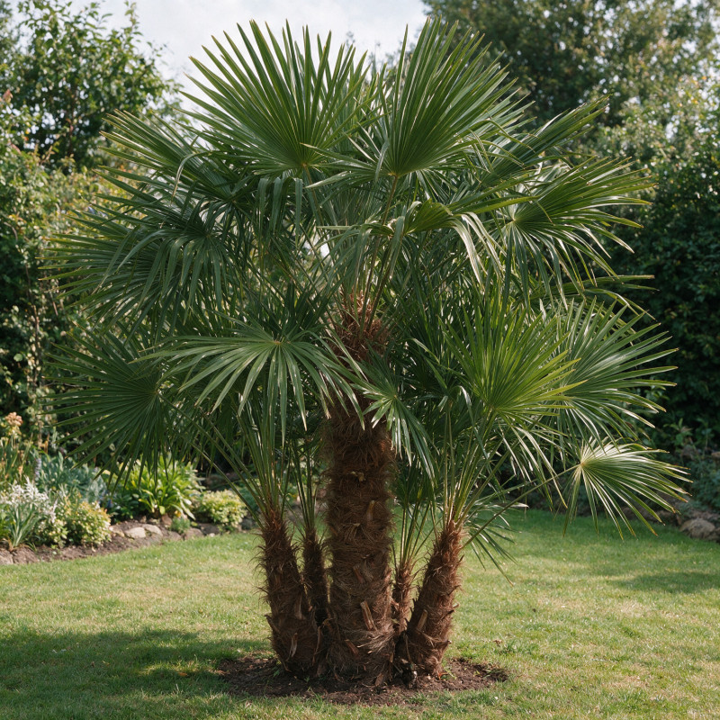 Palmier chanvre - Trachycarpus fortunei Multitroncs 180cm Pot 90L