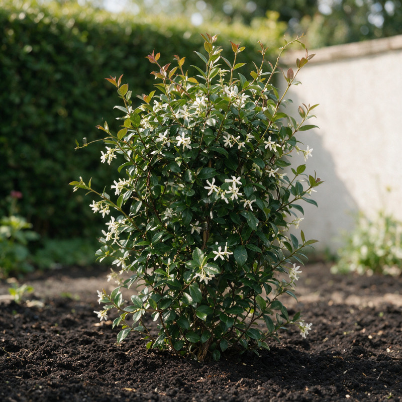 Jasmin étoilé - Trachelospermum jasminoides Espalier 80cm Pot 30L