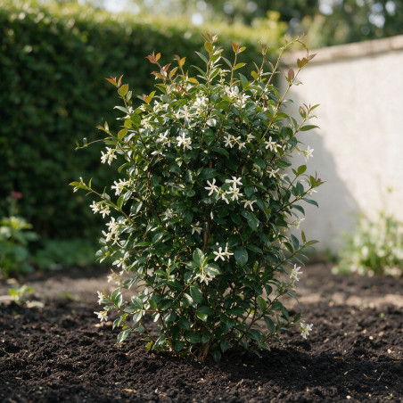 Jasmin étoilé - Trachelospermum jasminoides Espalier 80cm Pot 30L