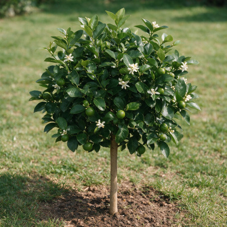 Citron vert - Citrus aurantifolia Mini tige 65cm Pot 3L
