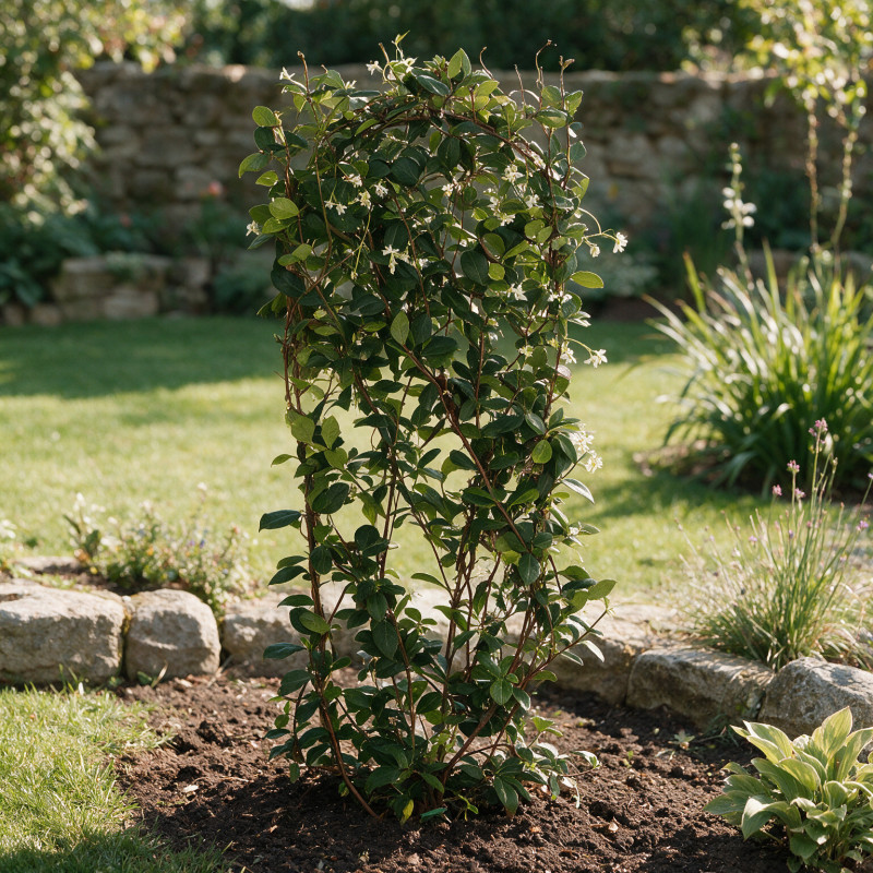 Jasmin étoilé - Trachelospermum jasminoides Espalier 120/140cm Pot 18L