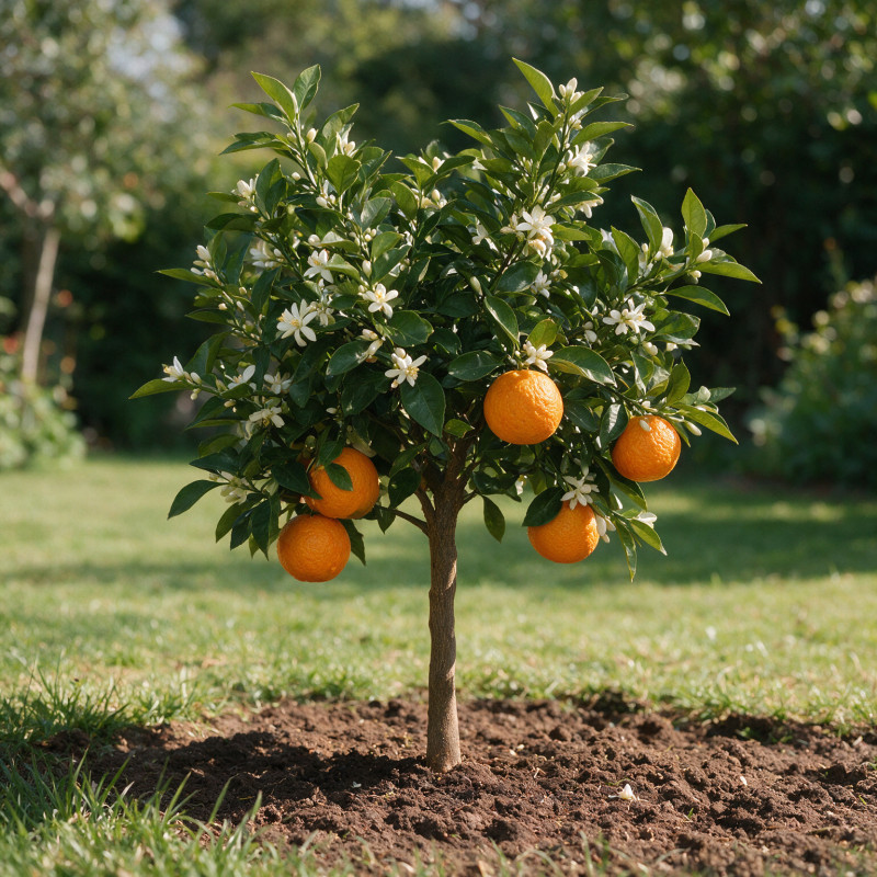 Oranger Corrugato - Citrus sinensis Corrugato Mini tige 85cm Pot 5L