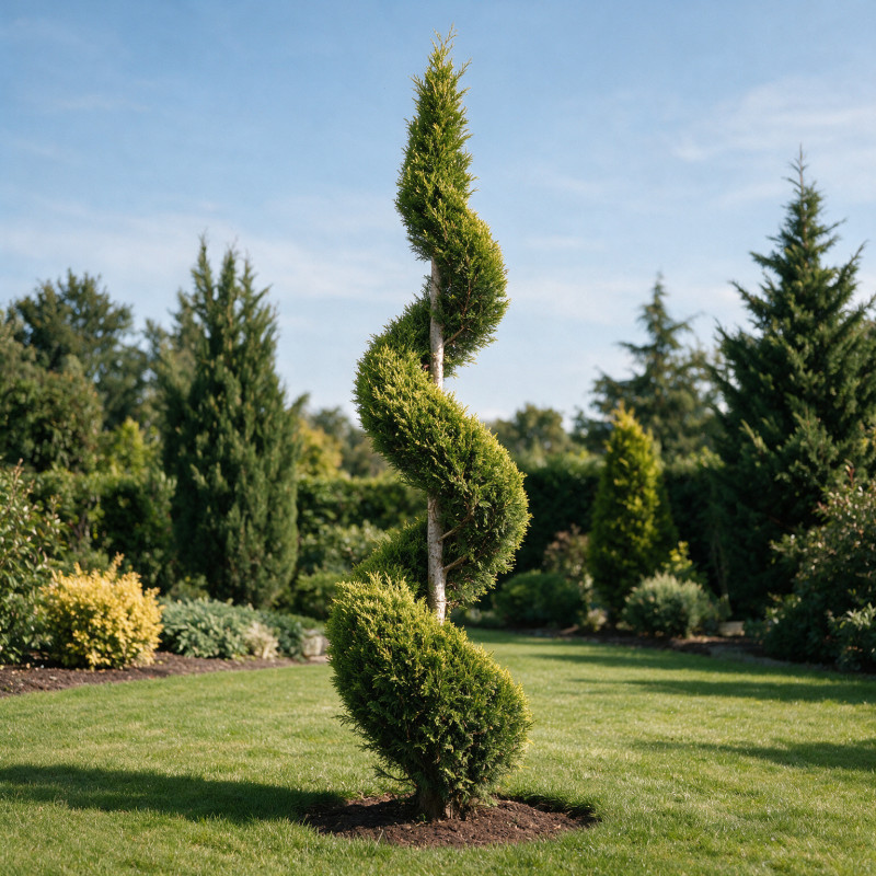 Cyprès de Leyland Castlewellan Gold - Cupressocyparis leylandii Castlewellan Gold Spirale 180cm Pot 30L