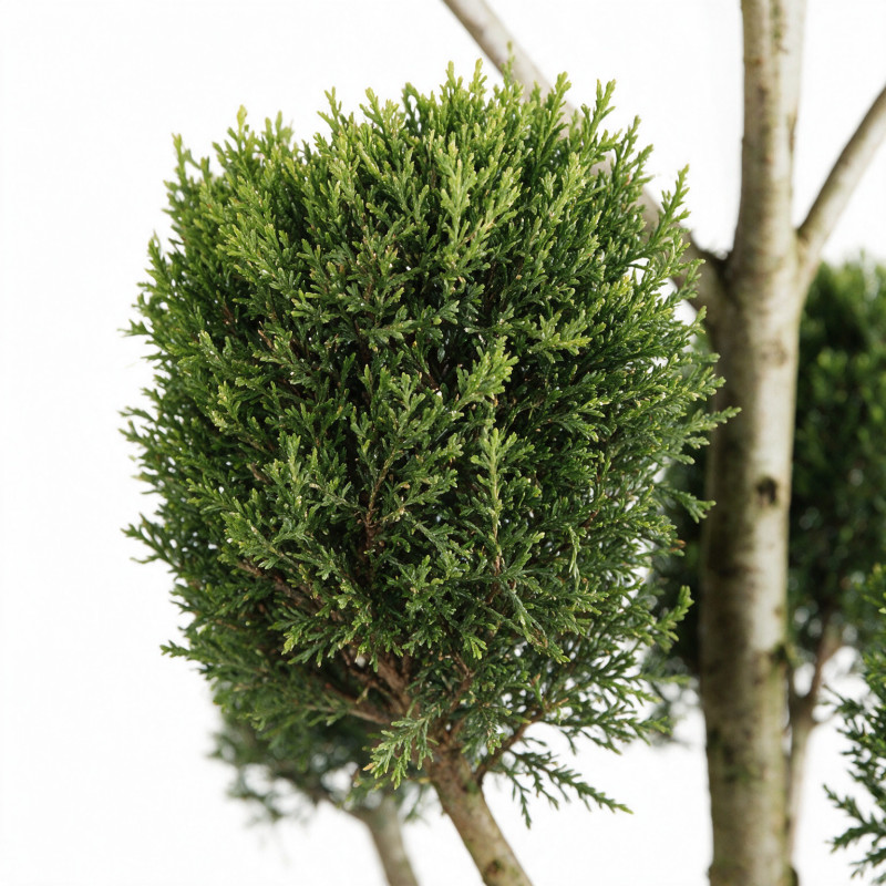 Cyprès de Leyland Castlewellan - Cupressocyparis leylandii Castlewellan Pompom 140/160cm Pot 18L - Topiaire à boules