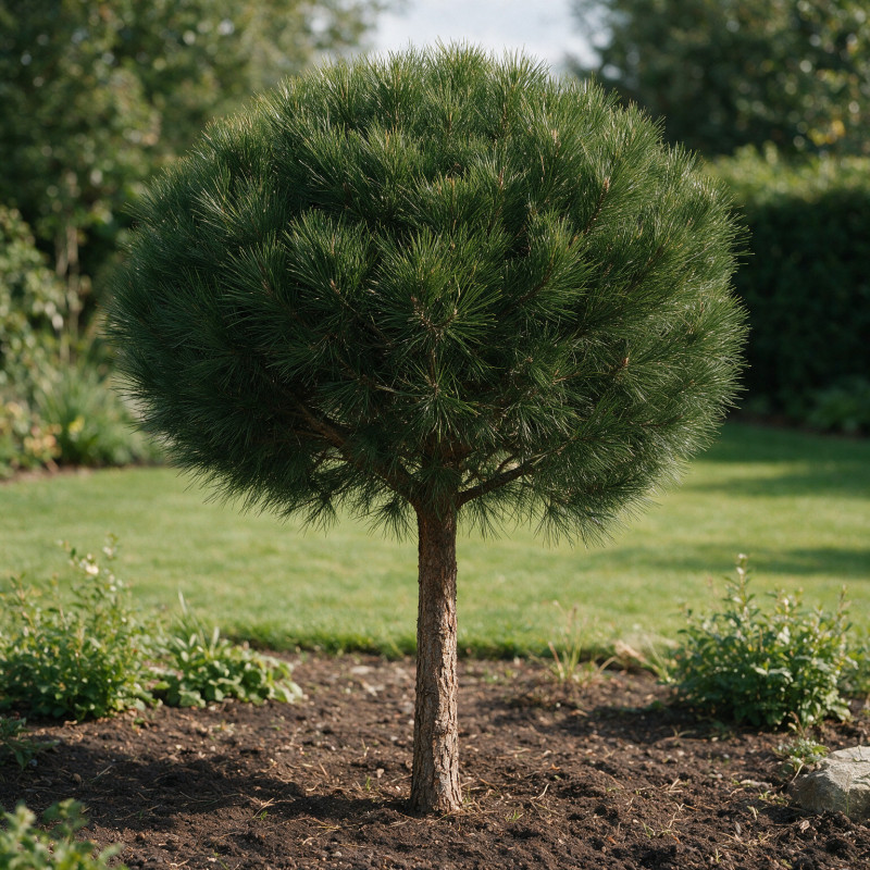 Pin noir Brepo - Pinus nigra Brepo Boule 35cm sur tige 30cm Pot 18L - Pin parasol