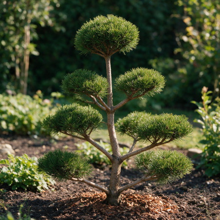 Pin de montagne Gnom - Pinus mugo Gnom Bonsaï 125/150cm Pot 285L