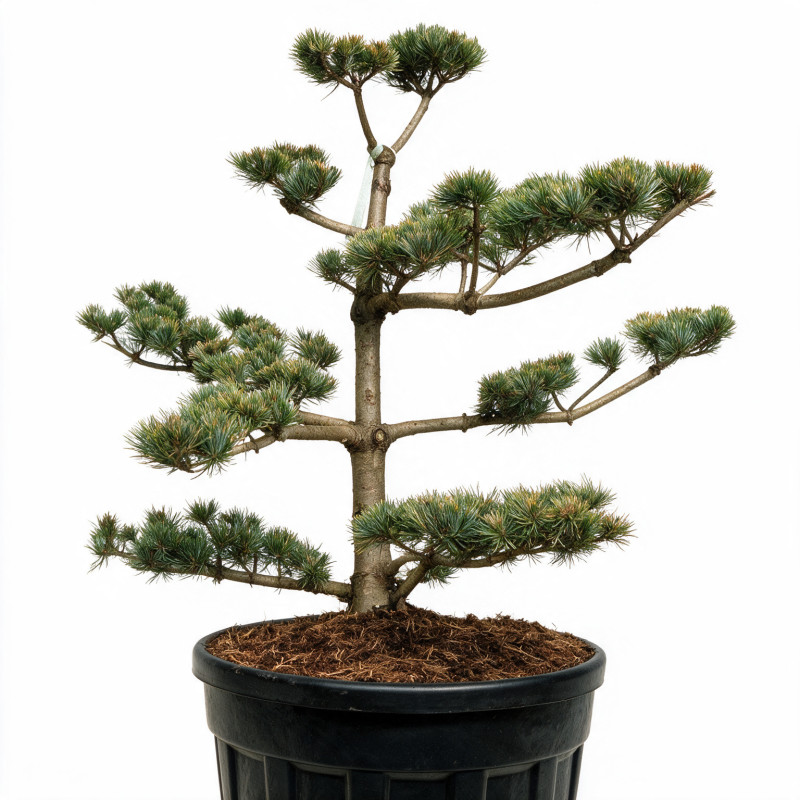 Pin blanc du Japon Negishi - Pinus parviflora Negishi Bonsaï 100/125cm Pot 180L