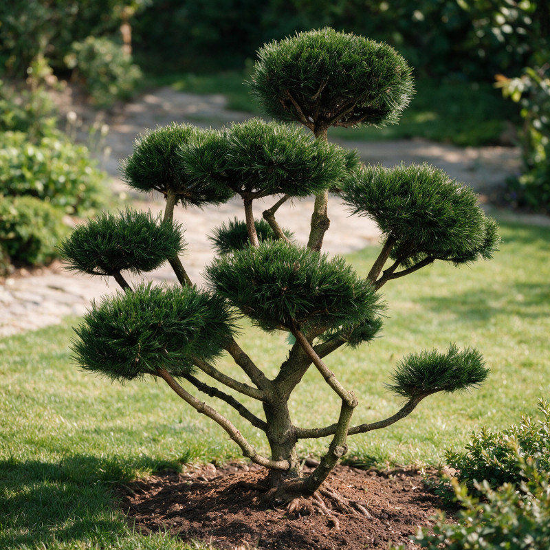Pin de montagne Gnom - Pinus mugo Gnom Bonsaï 100/125cm Pot 180L