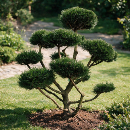 Pin de montagne Gnom - Pinus mugo Gnom Bonsaï 100/125cm Pot 180L