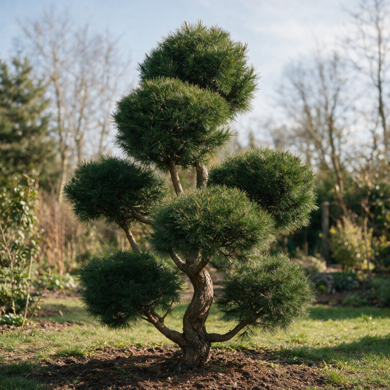 Pin Weymouth Contorta - Pinus strobus Contorta Bonsaï 80/100cm Pot 180L