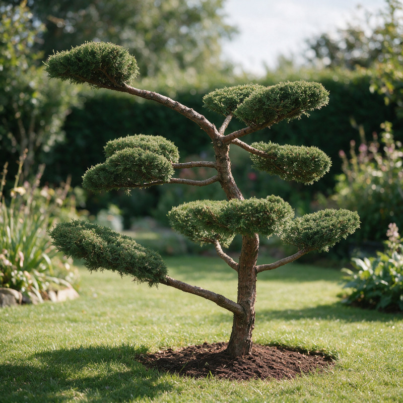 Genévrier Hetzii - Juniperus chinensis Hetzii Bonsaï 150/175cm Pot 500L
