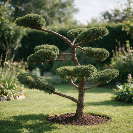 Genévrier Hetzii - Juniperus chinensis Hetzii Bonsaï 150/175cm Pot 500L