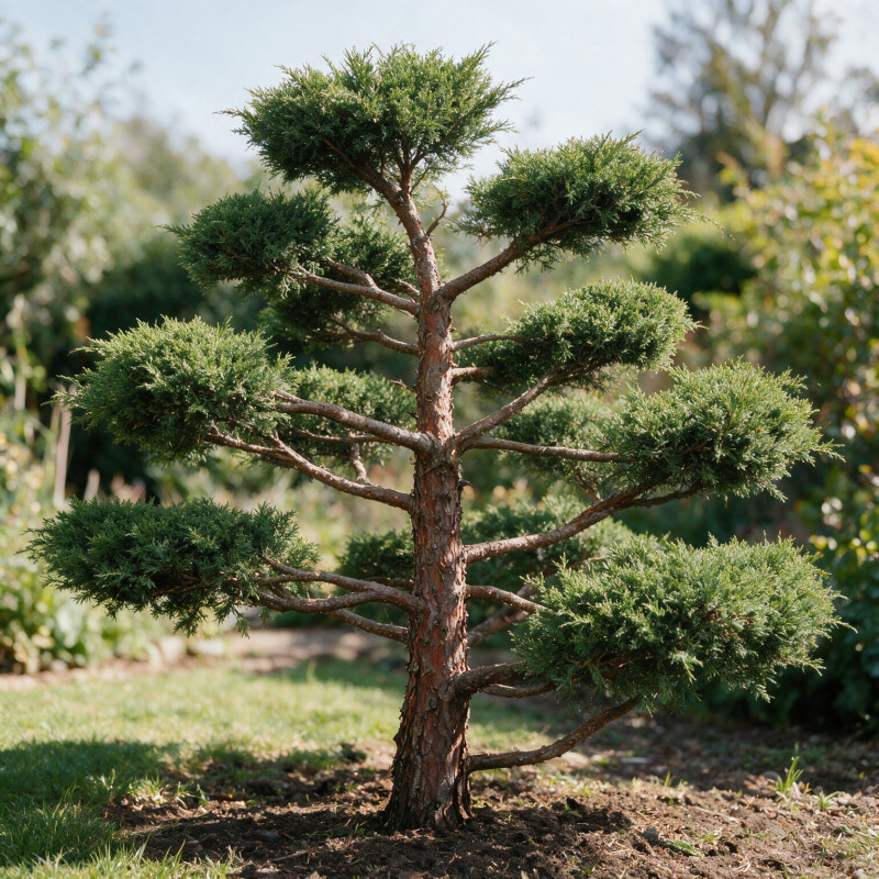 Genévrier Pfitzeriana Compacta - Juniperus xpfitzeriana Pfitzeriana Compacta Bonsaï 125/145cm Pot 150L