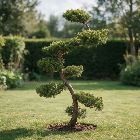 Genévrier Pfitzeriana Aurea - Juniperus xpfitzeriana Pfitzeriana Aurea Bonsaï 125/145cm Pot 55L