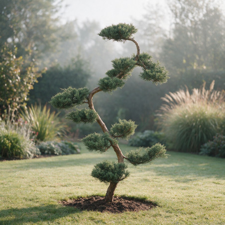 Genévrier Grey Owl - Juniperus virginiana Grey Owl Bonsaï 125/145cm Pot 55L