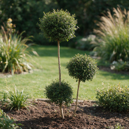 Troène de Delavay - Ligustrum jonandrum 3 boules 120/140cm Pot 20L