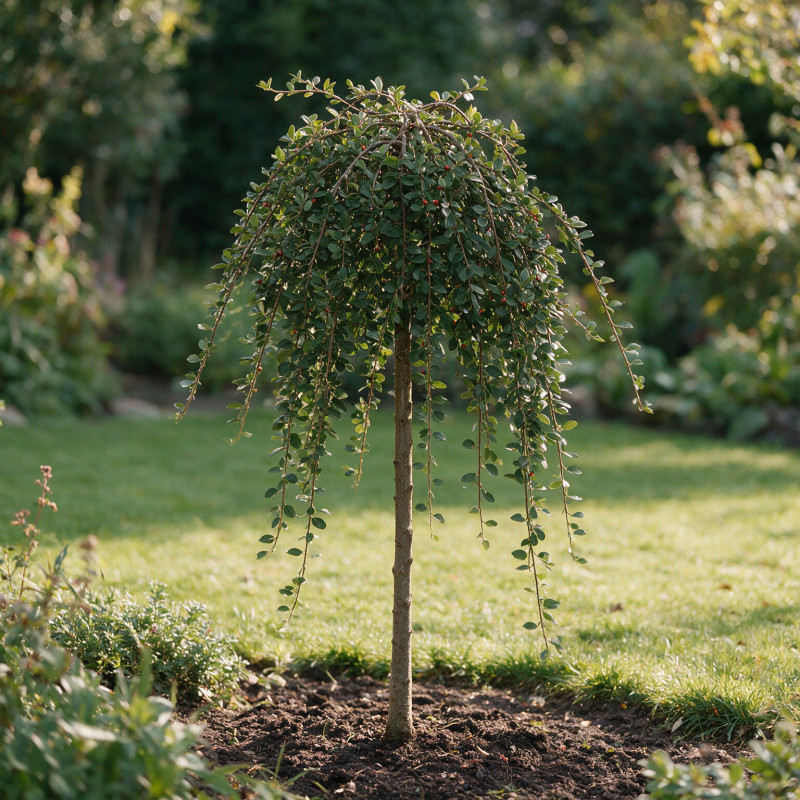 Cotonéaster Major - Cotoneaster dammeri Major Demi-tige 150cm Pot 7,5L - Tige pleureuse