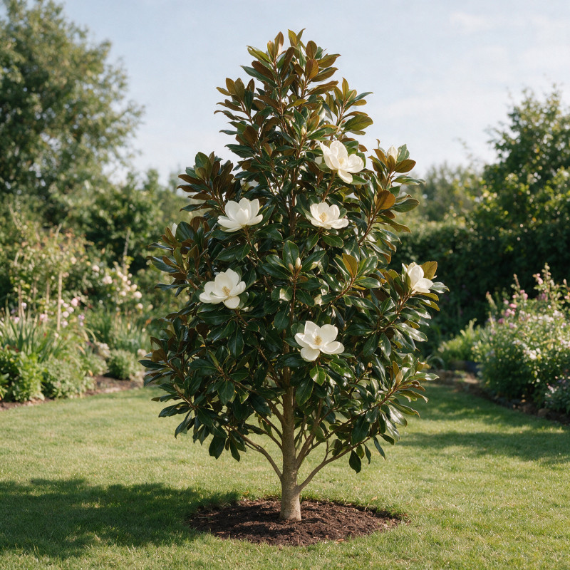 Magnolia à grandes fleurs Little Gem - Magnolia grandiflora Little Gem 90cm Pot 7L