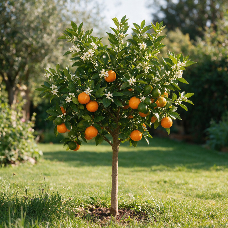 Clémentinier Clementine - Citrus reticulata Clementine Mini tige 65cm Pot 3L