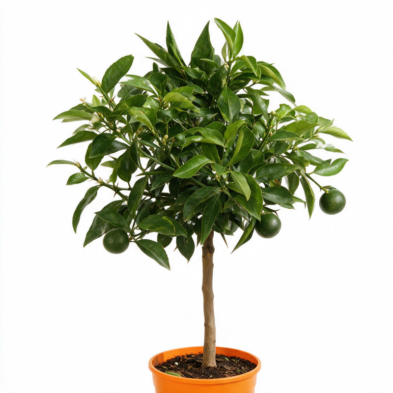 Clémentinier Clementine - Citrus reticulata Clementine Mini tige 65cm Pot 3L