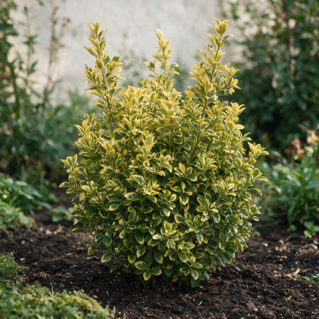 Fusain du Japon Aureus - Euonymus japonicus Aureus 60/80cm Pot 10L
