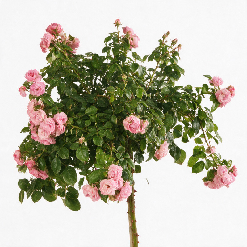 Rosier pleureur Rose 180/200cm Pot 18L