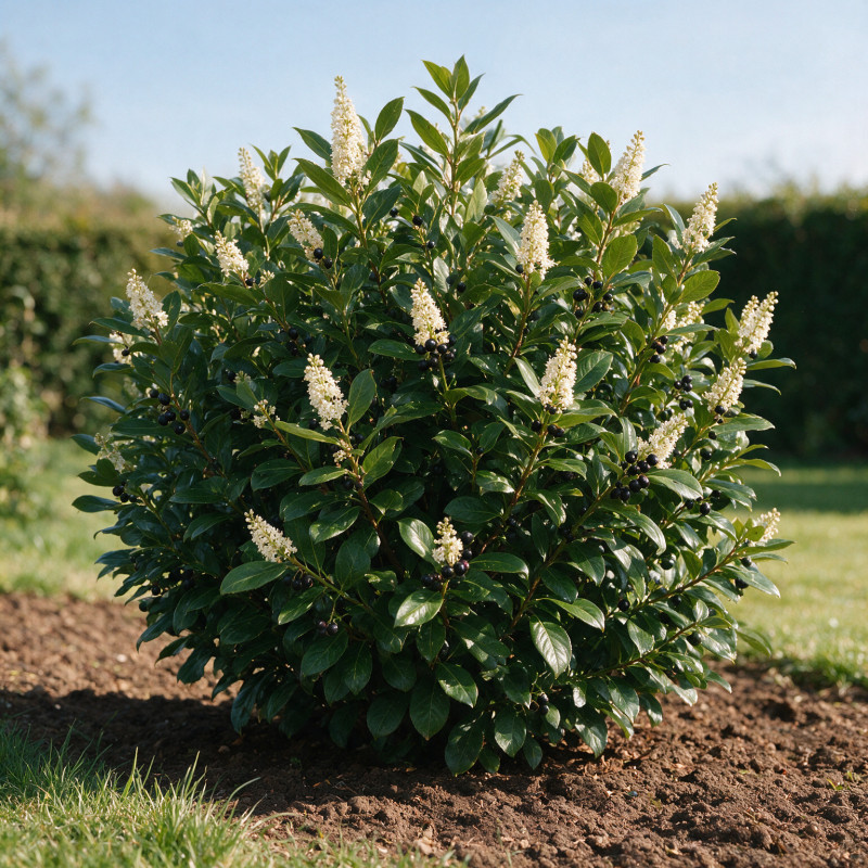 Laurier-cerise Rotundifolia 60/80cm Pot 6L - Prunus laurocerasus Rotundifolia
