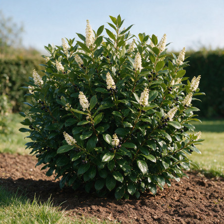 Laurier-cerise Rotundifolia 60/80cm Pot 6L - Prunus laurocerasus Rotundifolia