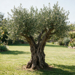 Olivier commun vieux tronc 180cm en plateaux Pot 180L – Olea europaea