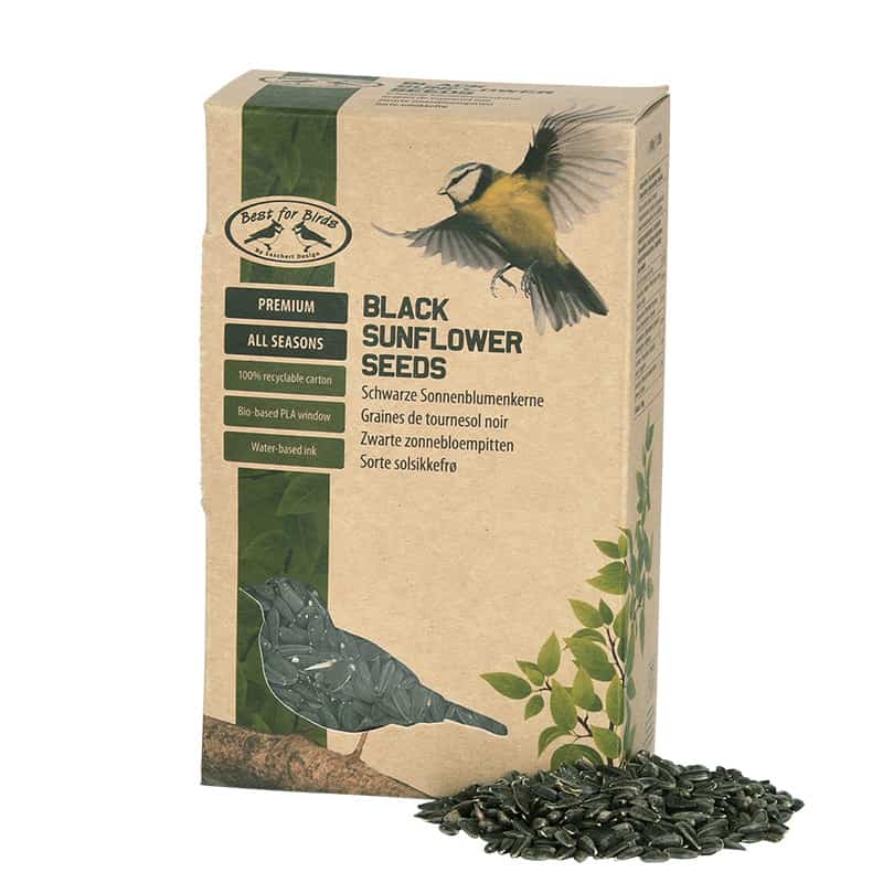 Graines de tournesol noir pour oiseaux sauvages, 2 kg