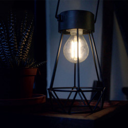 Lampe lanterne solaire ampoule led à filament vintage Sirocco 40 lumens 