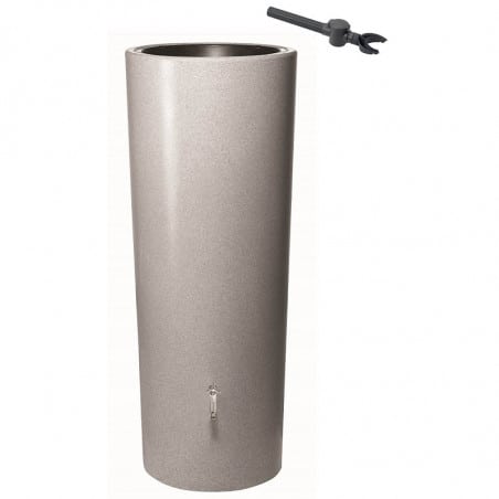 Récupérateur d'eau STONE 2 en 1 silver - 350 L