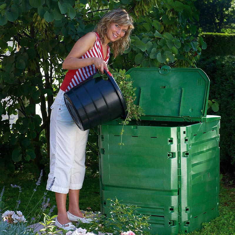 Composteur 600 L Eco-King vert Bac à compost monobloc - Ducatillon