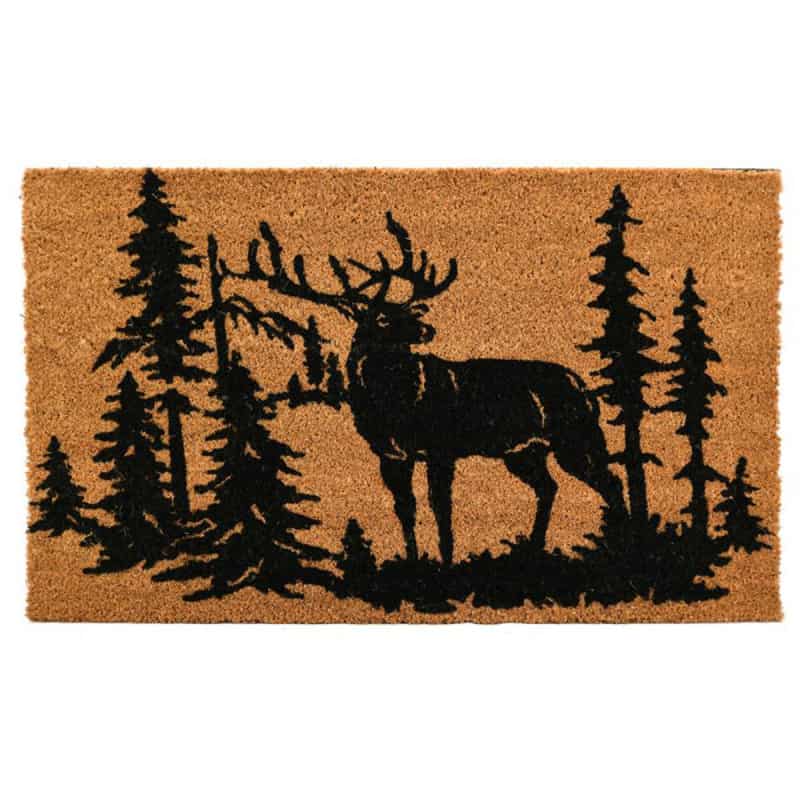 Hanse Home Paillasson en Coco pour l'intérieur - 45 x 75 cm - Tapis d' extérieur - Paillasson en Coco - Design Welcome - Résistant aux intempéries - Antidérapant - pour entrée et