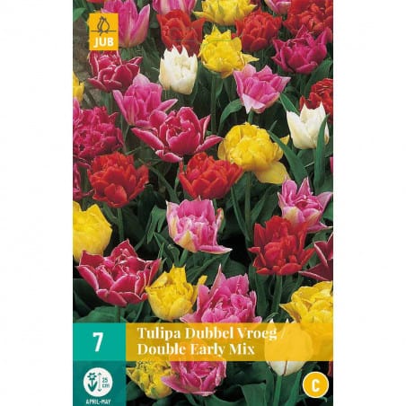 Mix de 7 Tulipes doubles hâtives